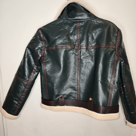 FAUX leather and wool jacket - Picture 5 of 5